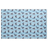 Tissu Orques/rayures bleues (Fat Quarter)