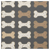 Tissu Os de chien gris foncé (Échantillon)