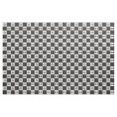 Tissu Os de chien noir et blanc | Nom et monogramme (Yard)