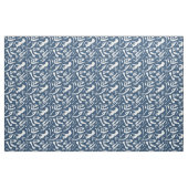 Tissu Os de dinosaure (bleus) (Fat Quarter)