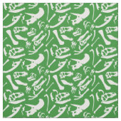 Tissu Os de dinosaure (vert) (Échantillon)