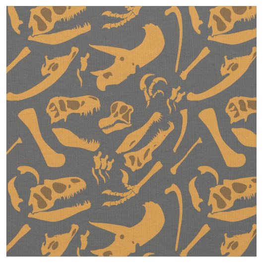 Tissu Os Dinosaures (Gris) (Fermer)