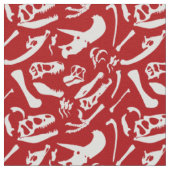 Tissu Os Dinosaures (Rouge) (Détail)