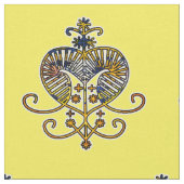 Tissu Oshun Goddess Veve Sigil (Fermer)