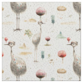 Tissu Ostrich Dreams : Whimsy Ostrich (fermé)