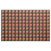Tissu Otello Orange Étiquette (Yard)