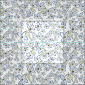 Tissu Oubliez-Moi-Pas Le Fabric (Carreau)