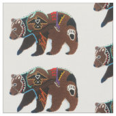 Tissu Ours Brown perlé attractif (Fermer)