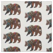 Tissu Ours Brown perlé attractif (Échantillon)