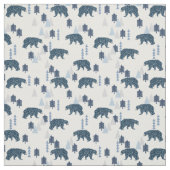 Tissu Ours de bois de petit garçon (Échantillon)