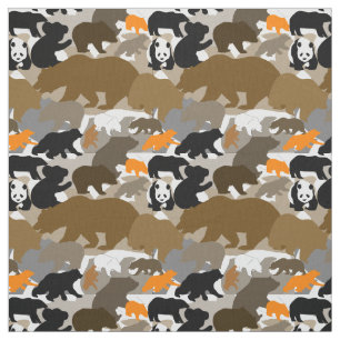 Tissu ours de camo