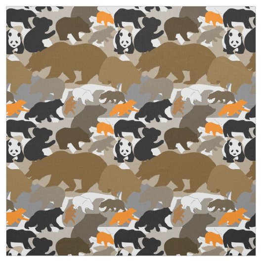 Tissu ours de camo (Échantillon)