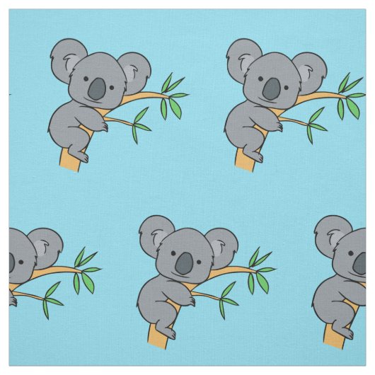 Tissu Ours de koala mignon (Échantillon)