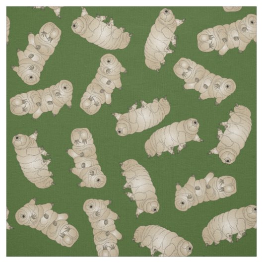 Tissu Ours de l'eau Tardigrade Moss Cochon (Échantillon)