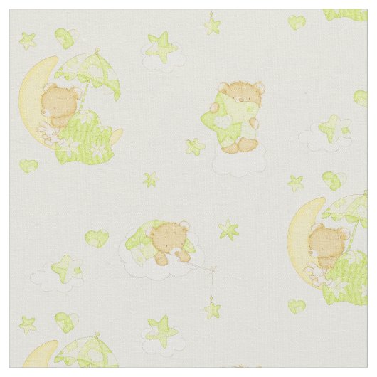 Tissu Ours de nounours rêveur (Fermer)