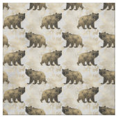 Tissu Ours d'or et d'ivoire (Échantillon)