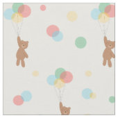 Tissu Ours en peluche et ballons (Fermer)