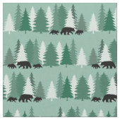 Tissu Ours noir avec CUB dans la forêt (Fermer)