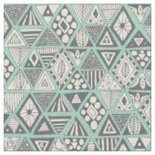 Tissu ours soleil geo menthe argent (Fermer)