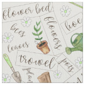 Tissu Outils de jardinage et Br de texte ID753 (fermé)