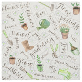 Tissu Outils de jardinage et Br de texte ID753 (Échantillon)