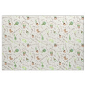 Tissu Outils de jardinage et Br de texte ID753 (Fat Quarter)