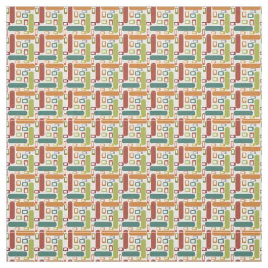 Tissu Ovales et rectangles (Échantillon)