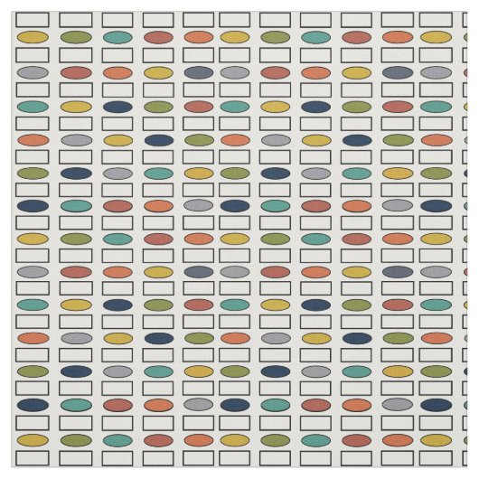 Tissu Ovales et Rectangles - Grandes (Échantillon)