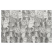Tissu owls noir NC (Fat Quarter)