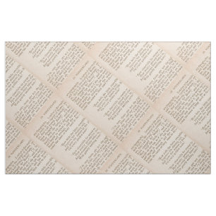 Tissu Page de livres Alice in Wonderland