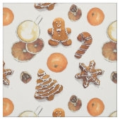 Tissu Pain d'épices Parfum de Noël (Échantillon)