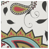 Tissu Paisley classique et belle sur blanc (Fermer)