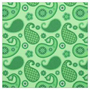 Tissu Paisley Motif, Jade et Emerald Green