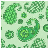 Tissu Paisley Motif, Lime et Emerald Green (fermé)