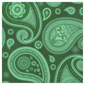 Tissu Paisley motif vert (Fermer)
