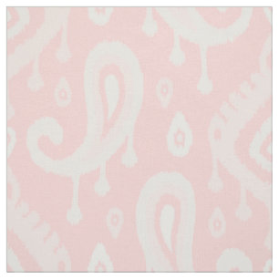 Tissu Paisley Rose Ikat Grande Échelle