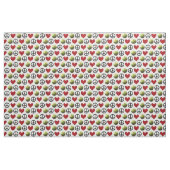 Tissu Paix, amour, conception du base-ball (Fat Quarter)