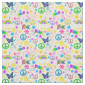 Tissu Paix et amour (Échantillon)