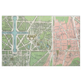 Tissu Palais vintage de carte de Versailles (Fat Quarter)