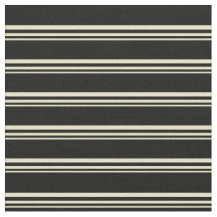 Tissu Pale Goldenrod et Black Linked Motif
