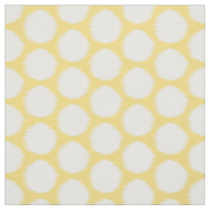 Tissu Pale Yellow Asiatique Moods Ikat Dots
