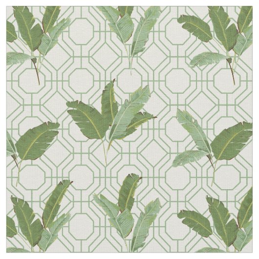 Tissu Palmettes tropicales (Fermer)