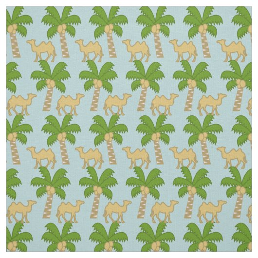 Tissu Palmier Et Camion (Échantillon)