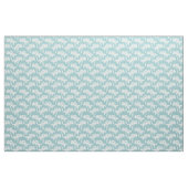 Tissu Palmiers blancs en bleu (Yard)