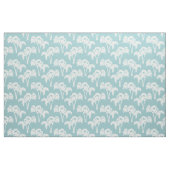 Tissu Palmiers blancs en bleu (Fat Quarter)