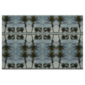 Tissu palmiers contre ciel (Fat Quarter)