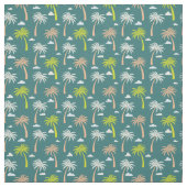 Tissu Palmiers et nuages (Échantillon)