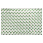 Tissu Palmiers verts en blanc (Yard)