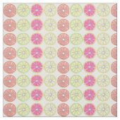 Tissu Pamplemousse Citron Lime Orange Citrus Fruits Slic (Échantillon)