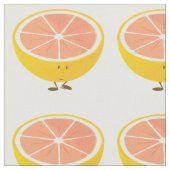 Tissu Pamplemousse de sourire (Fermer)